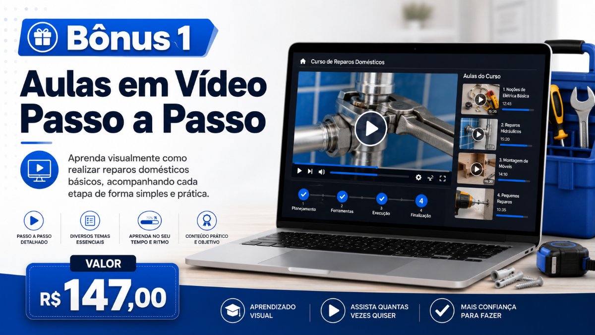 Bônus 1 - Aulas em Vídeo Passo a Passo