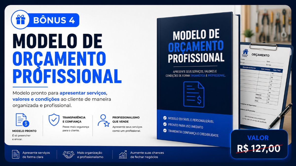 Bônus 4 - Modelo de Orçamento Profissional
